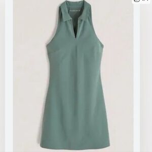 Abercrombie & Fitch Green Halter Dress